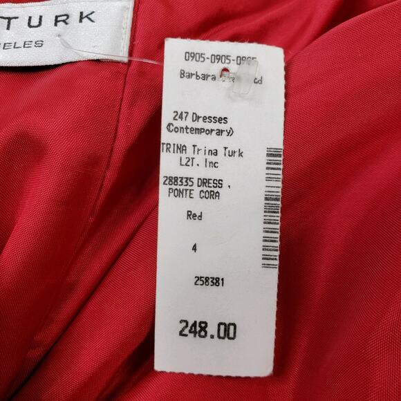 Trina Turk Ponte Cora Strapless Sheath Dress  NEW - Picture 11 of 11